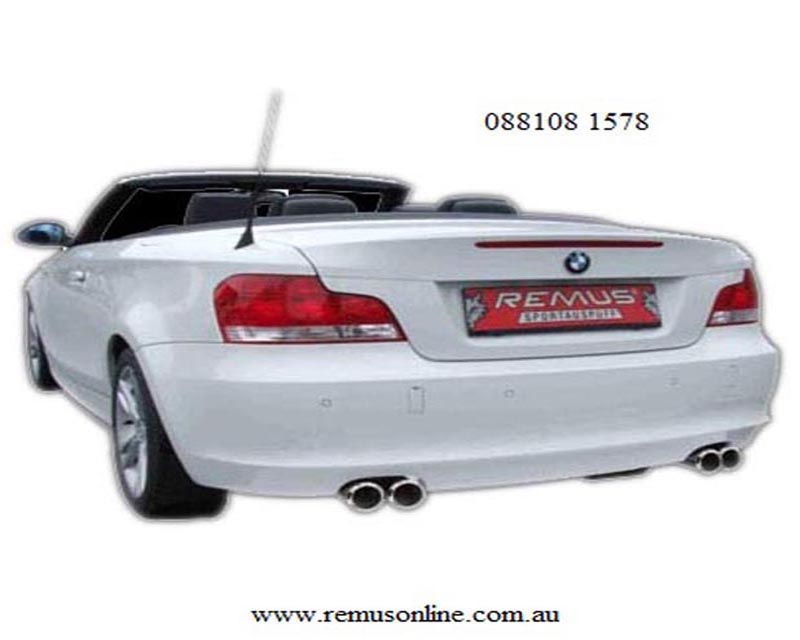 REMUS Round Quad Tip Duplex Rear Muffler BMW 135i E88/82 3.0L 08+